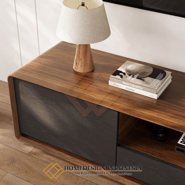 Bufet TV Jati Minimalis Kayu Solid Natural Combine Color JF-395.2