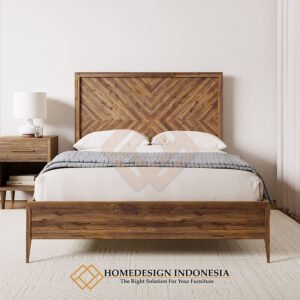 Desain Tempat Tidur Minimalis Jati Simple Elegant RF-430