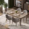 Harga Meja Makan Minimalis Modern Desain Cantik JF-436