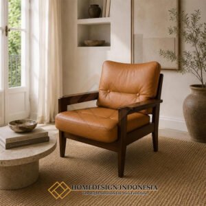 Kursi Sofa Jati Minimalis Klasik Natural Glossy JF-377