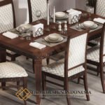 Meja Makan Jati Minimalis Mewah Classic Luxury Style JF-435