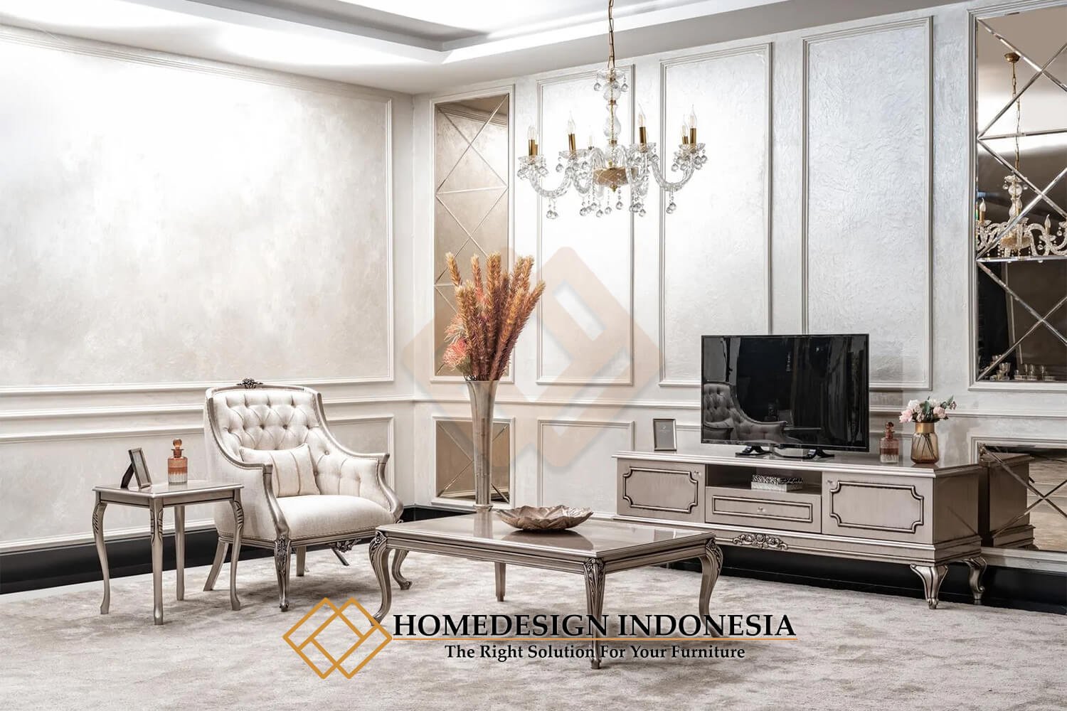 Meja TV Mewah Minimalis Desain Interior Living Room Terbaru JF-391.1 Meja TV Mewah Minimalis Desain Interior Living Room Terbaru JF-391.1