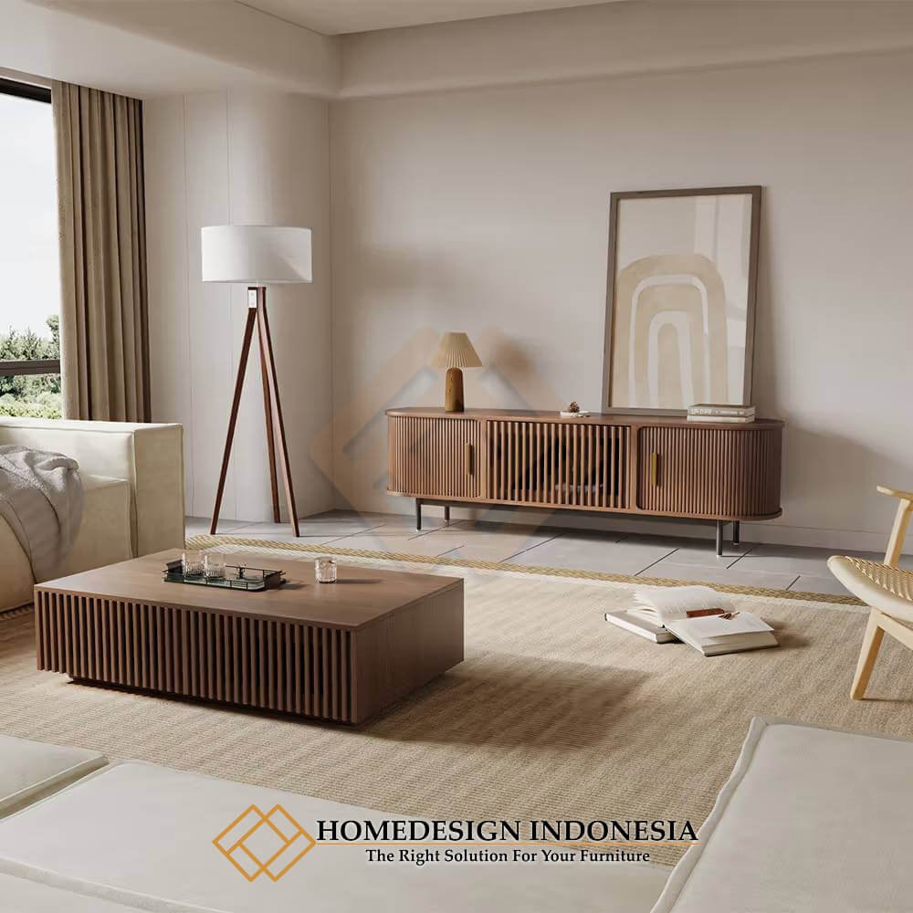 Meja TV Minimalis Kayu Jati Solid Natural Walnut Color JF-393.1 Meja TV Minimalis Kayu Jati Solid Natural Walnut Color JF-393.1