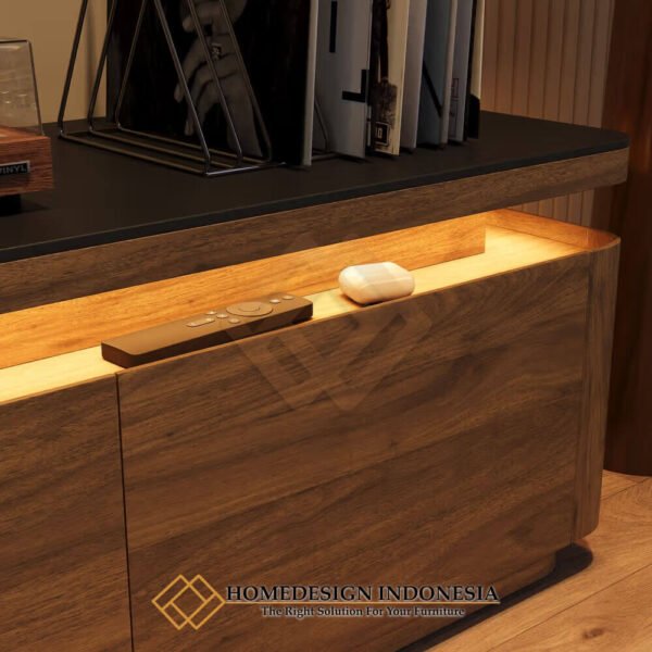 Meja TV Minimalis Modern Futuristic Style With LED Lamp JF-394.2