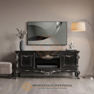 Meja TV Ukiran Mewah Baroque Majestic Style Solid Duco JF-392