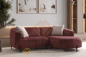 Sofa Sectional Minimalis Desain Sofa Tamu Sudut Premium JF-427