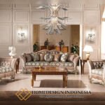 Sofa Tamu Jepara Mewah Klasik Ukiran Elegant Turkish Fabric JF-388