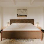 Tempat Tidur Minimalis Jepara Natural Kayu Jati Solid RF-429