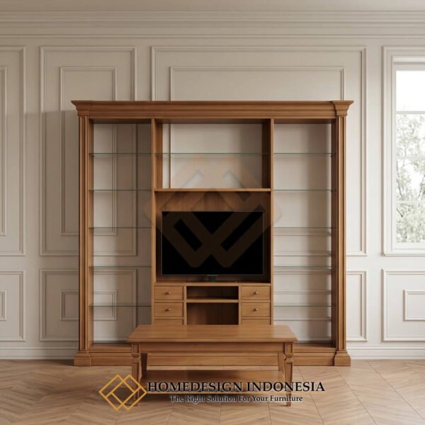 Bufet TV Jati Minimalis Modern Solid Premium Teak Wood JF-434
