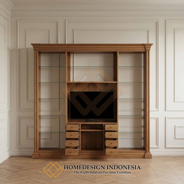 Bufet TV Jati Minimalis Modern Solid Premium Teak Wood JF-434.1