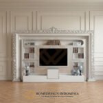 Bufet TV Ukiran Mewah Crown Carved Classic Style JF-438 3 Bufet TV Ukiran Mewah Crown Carved Classic Style JF-438
