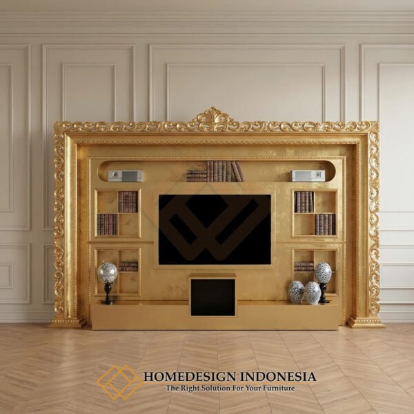 Bufet TV Ukiran Mewah Crown Carved Classic Style JF-438.1