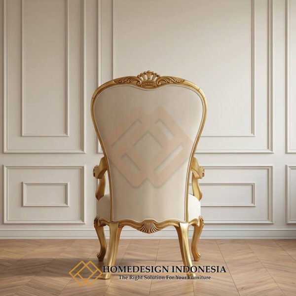 Desain Kursi Sofa Mewah Santai Carved Gold Glossy JF-443.2