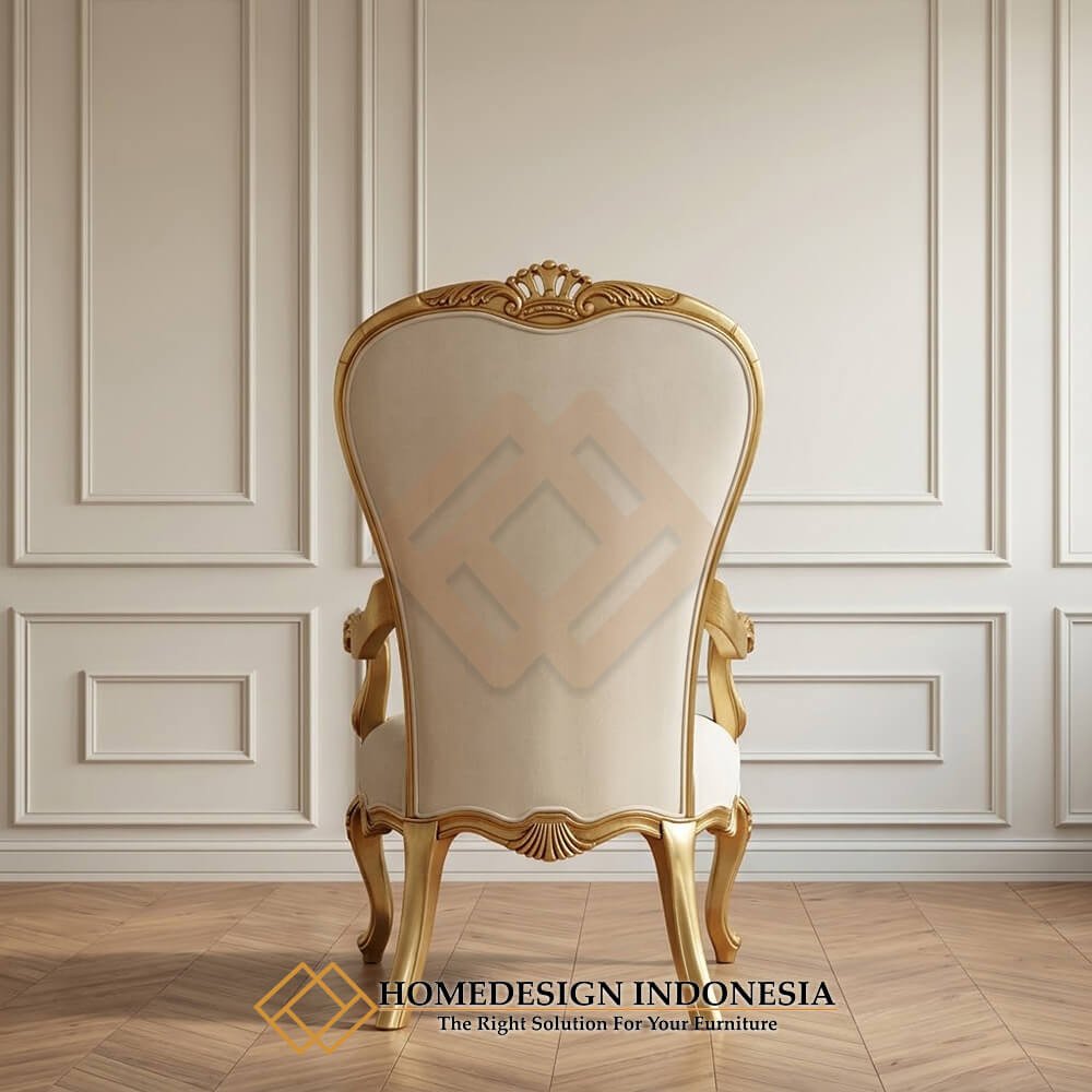 Desain Kursi Sofa Mewah Santai Carved Gold Glossy JF-443 2 Desain Kursi Sofa Mewah Santai Carved Gold Glossy JF-443.2