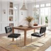Kursi Makan Cesca Stainless Steel Leather Fabric JF-420