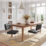 Kursi Makan Cesca Stainless Steel Leather Fabric JF-420 4 Kursi Makan Cesca Stainless Steel Leather Fabric JF-420