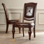 Kursi Makan Jati Mewah Klasik Ukiran Jepara Solid Premium Wood JF-422