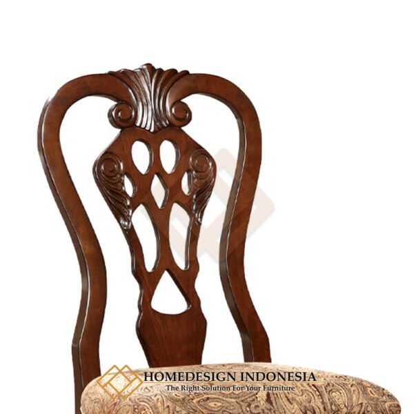 Kursi Makan Mewah Kayu Jati Klasik Luxury Carved JF-421.1