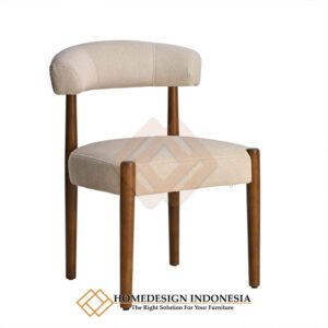 Kursi Makan Minimalis Terbaru Kayu Jati Solid Soft Royal Foam JF-418