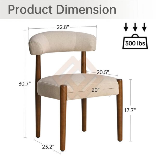 Kursi Makan Minimalis Terbaru Kayu Jati Solid Soft Royal Foam JF-418.1