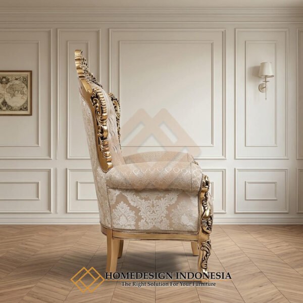 Kursi Sofa Mewah Ukiran Klasik Gold Shadow Color JF-441.1