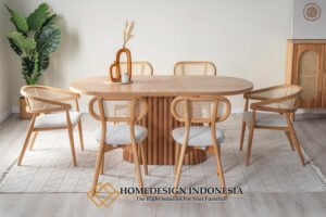 Meja Makan Jati Minimalis Modern Design Furniture Elegant JF-416