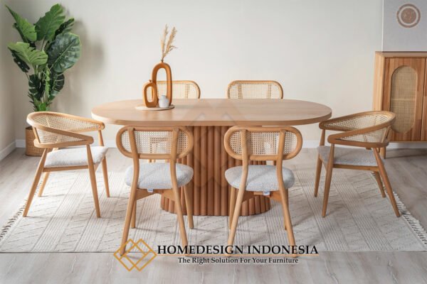 Meja Makan Jati Minimalis Modern Design Furniture Elegant JF-416