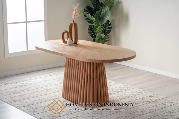 Meja Makan Jati Minimalis Modern Design Furniture Elegant JF-416.1
