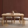 Meja Makan Jepara Minimalis Exclusive Solid Premium Teak Wood JF-415