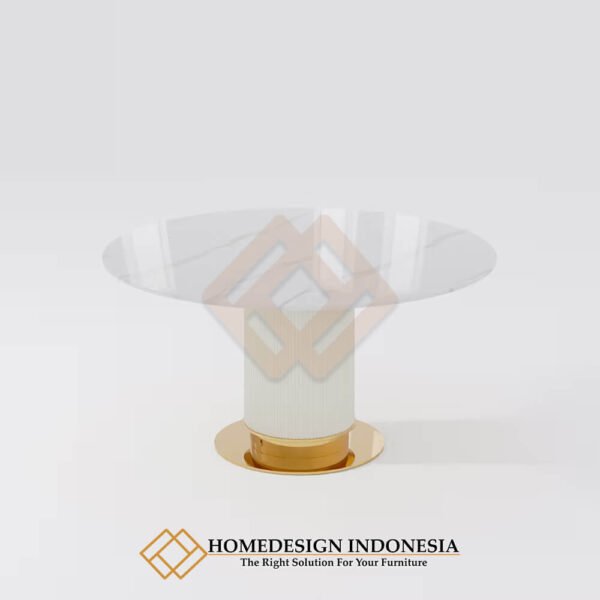 Meja Makan Minimalis Bundar Modern Interior Design JF-398.2
