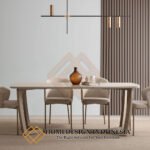 Meja Makan Minimalis Modern Desain Simple Elegant JF-413