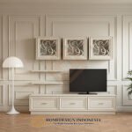 Set Meja TV Minimalis Putih Modern Design Furniture Jepara JF-435 4 Set Meja TV Minimalis Putih Modern Design Furniture Jepara JF-435