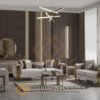 Sofa Stainless Steel Minimalis Luxury Gold Candy Color JF-412