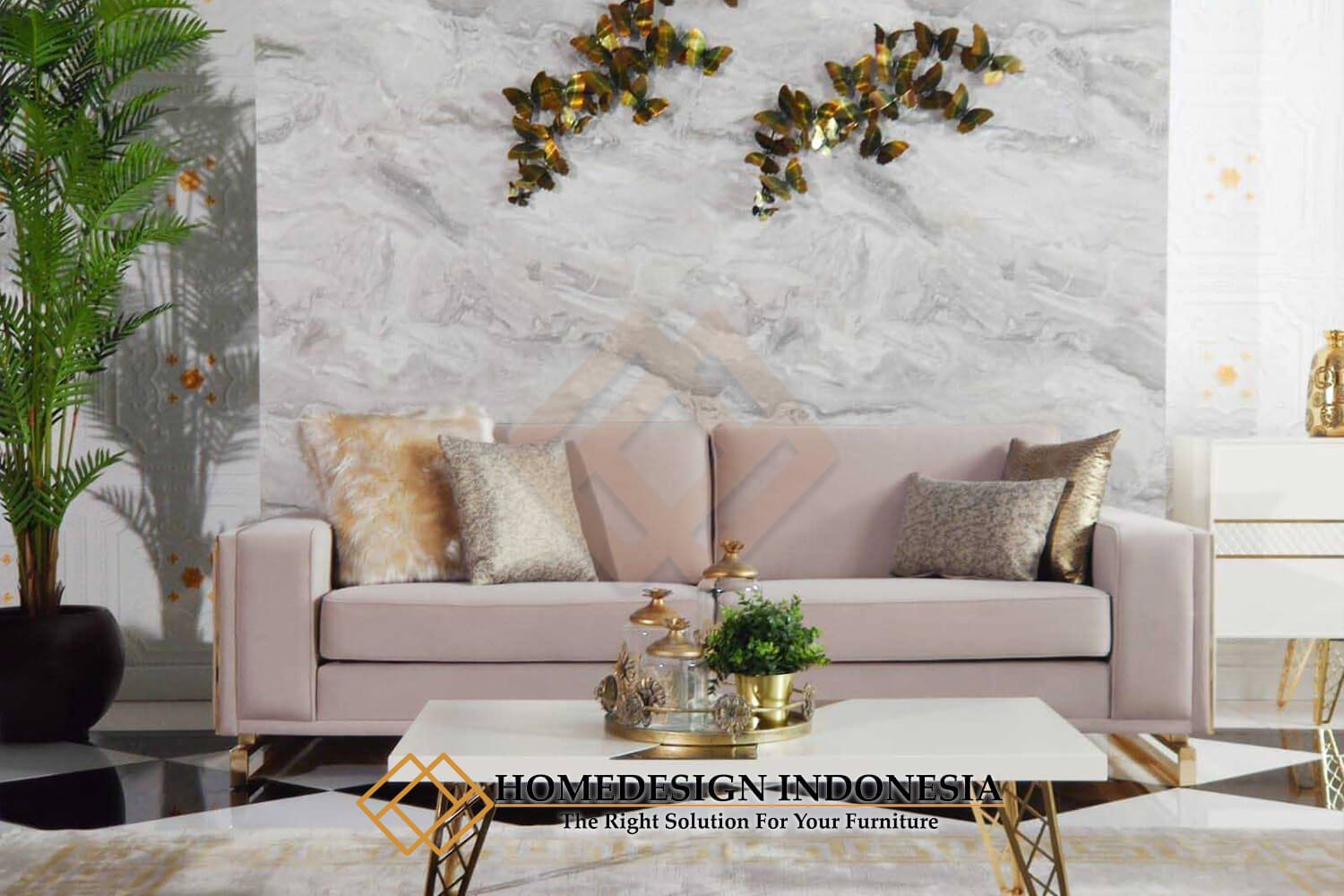 Sofa Tamu Jepara Desain Minimalis Luxury Stainless Steel JF-410.1 Sofa Tamu Jepara Desain Minimalis Luxury Stainless Steel JF-410.1