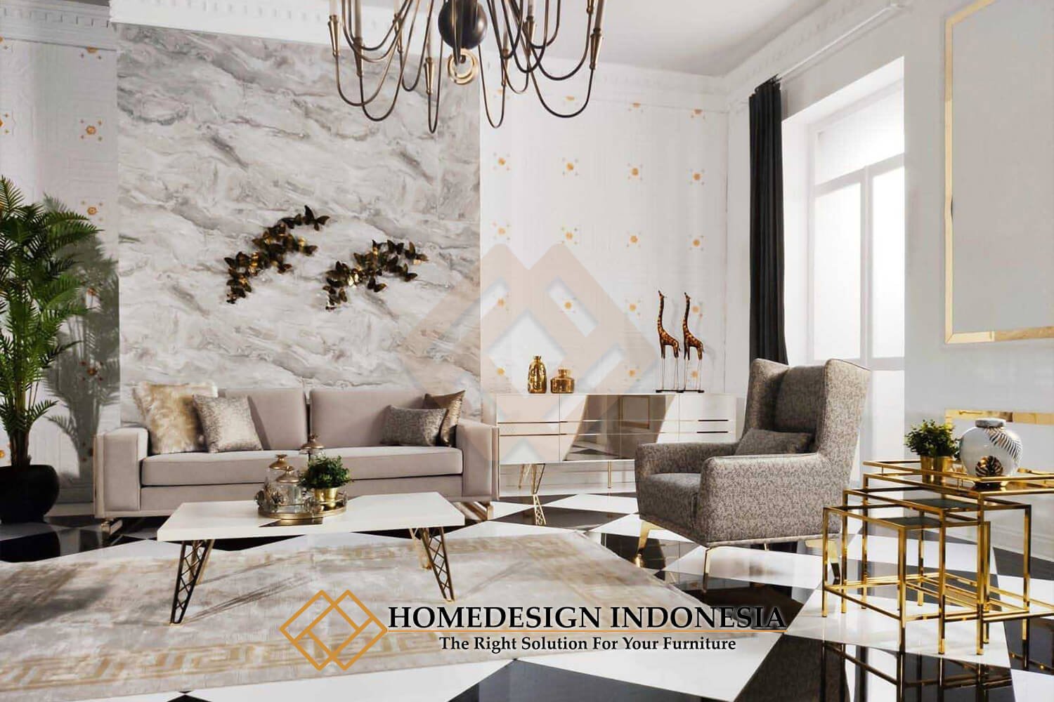Sofa Tamu Jepara Desain Minimalis Luxury Stainless Steel JF-410 Sofa Tamu Jepara Desain Minimalis Luxury Stainless Steel JF-410