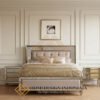 Tempat Tidur Minimalis Mewah Elegant Glass Design JF-449