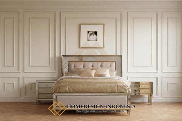 Tempat Tidur Minimalis Mewah Elegant Glass Design JF-449